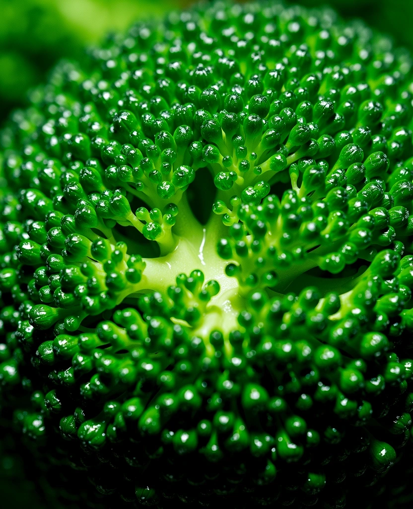 Fiber-rich green textures